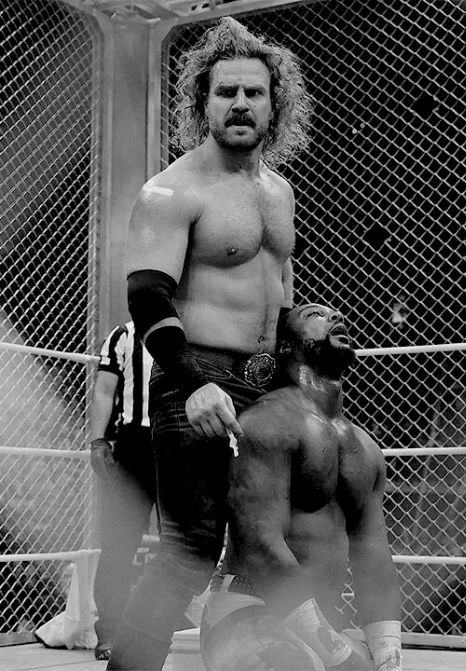 Hangman Page Swerve Cage Match